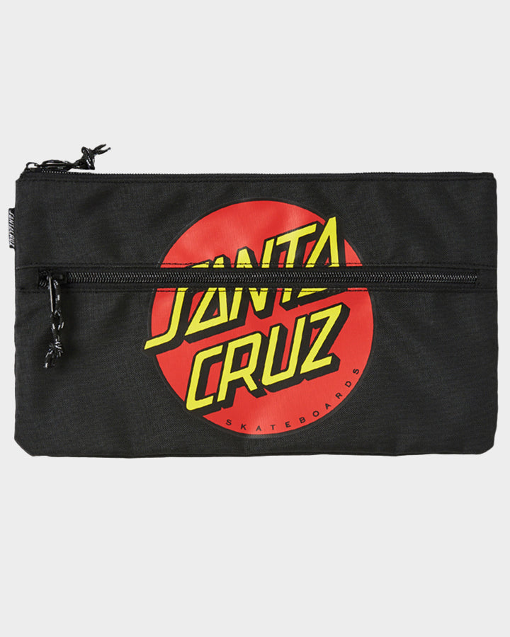 Santa Cruz Classic Dot Pencil Case in Black