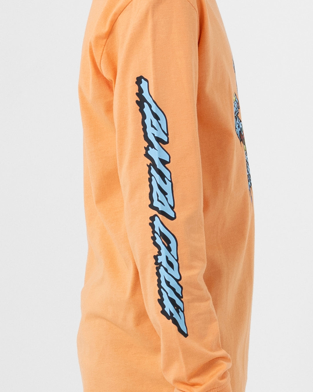 Santa Cruz Decaying Hand Centre Strip LS Tee - Orange (view 4)