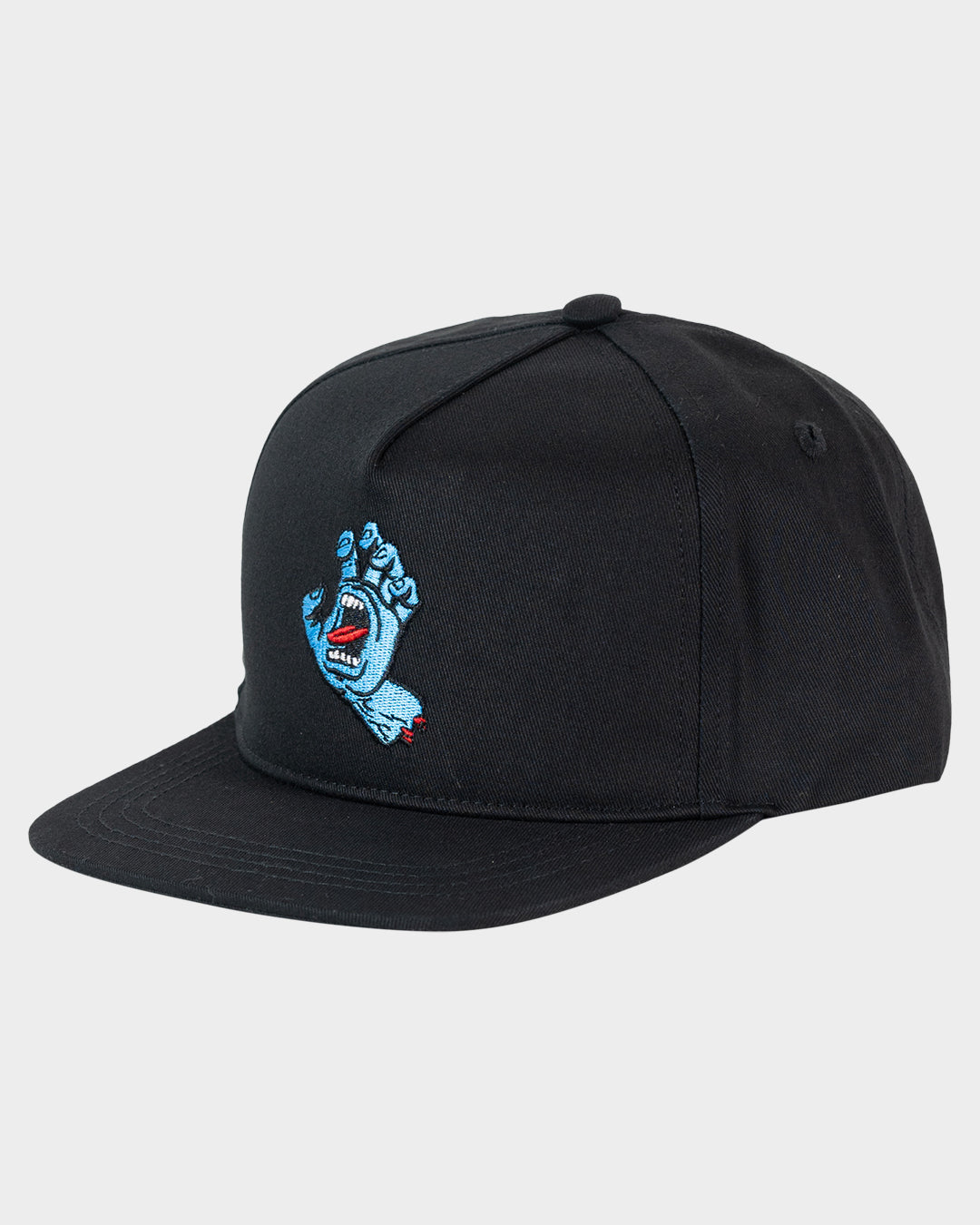 Santa Cruz Screaming Hand Snapback Cap Black back