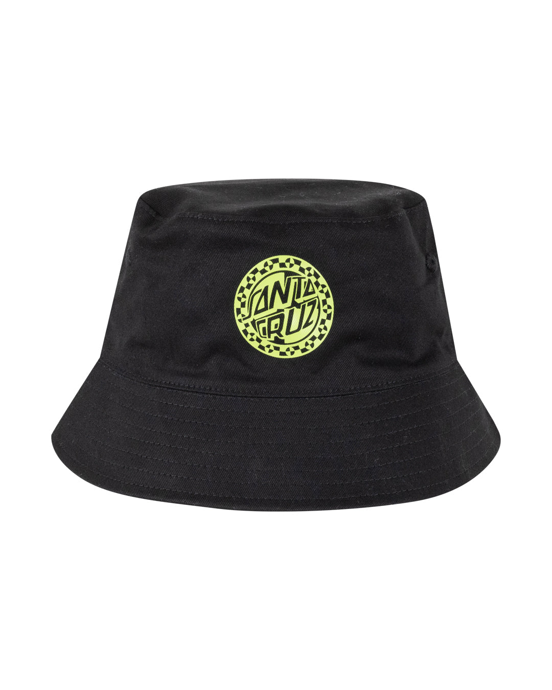 Santa Cruz Malba Crash Dot Mono Reversible Bucket Hat in Black