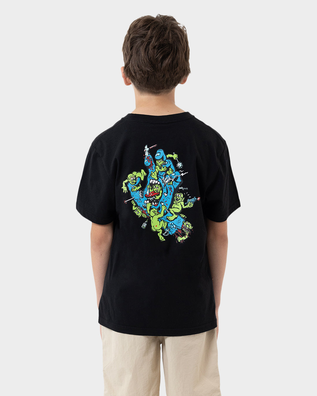 Santa Cruz Gremlin Patrol Tee Black - worn on model