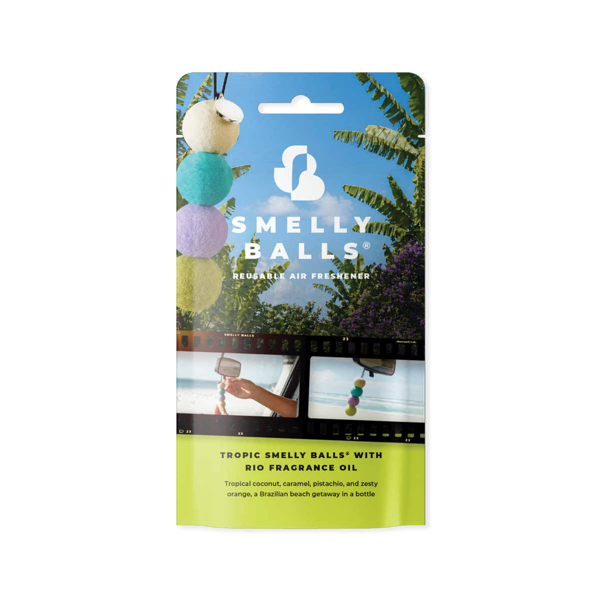 Smelly Balls Tropic with Rio grab pack packaging
