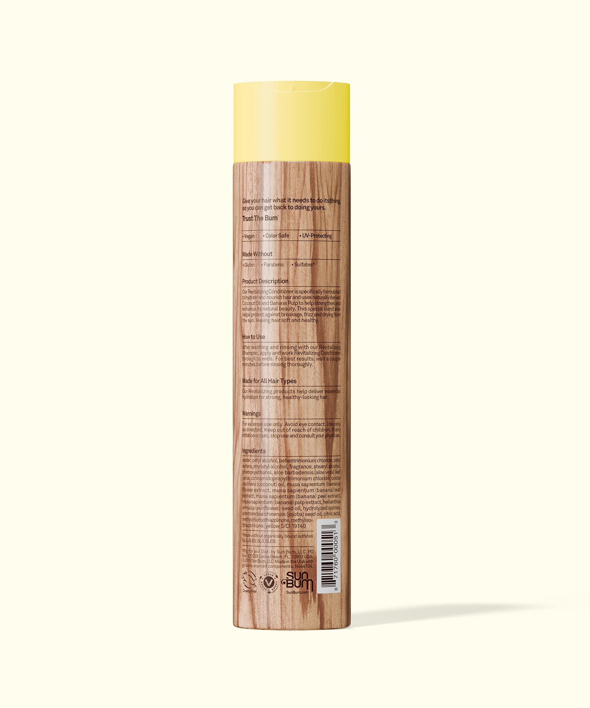 Sun Bum Revitalizing Conditioner 295ml - back view