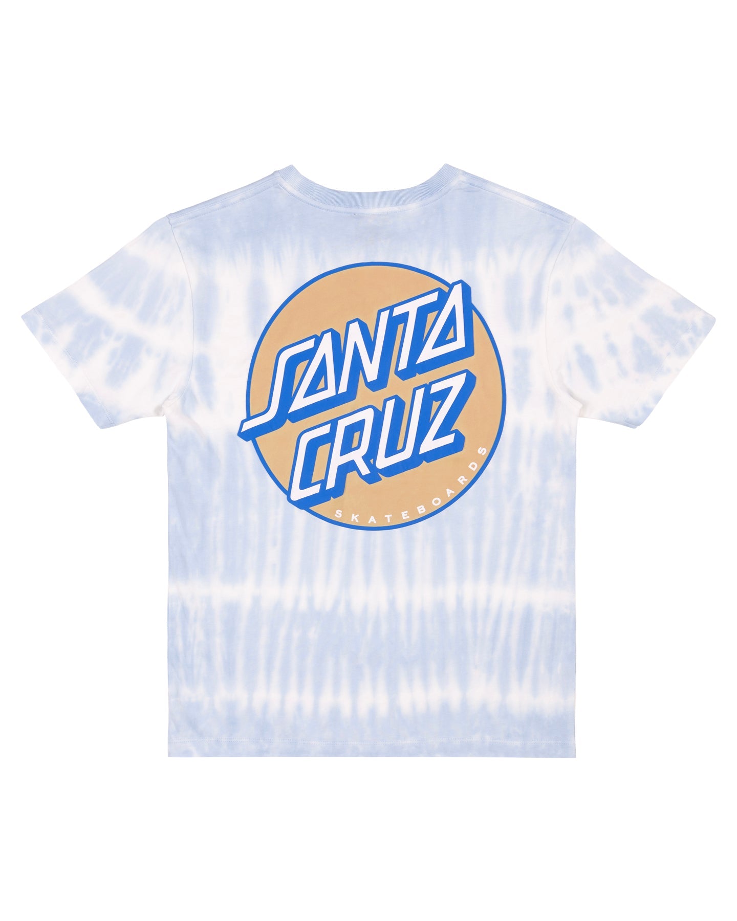 Santa Cruz Other Dot Oversized Tee in Blue Aura Tie Dye - back