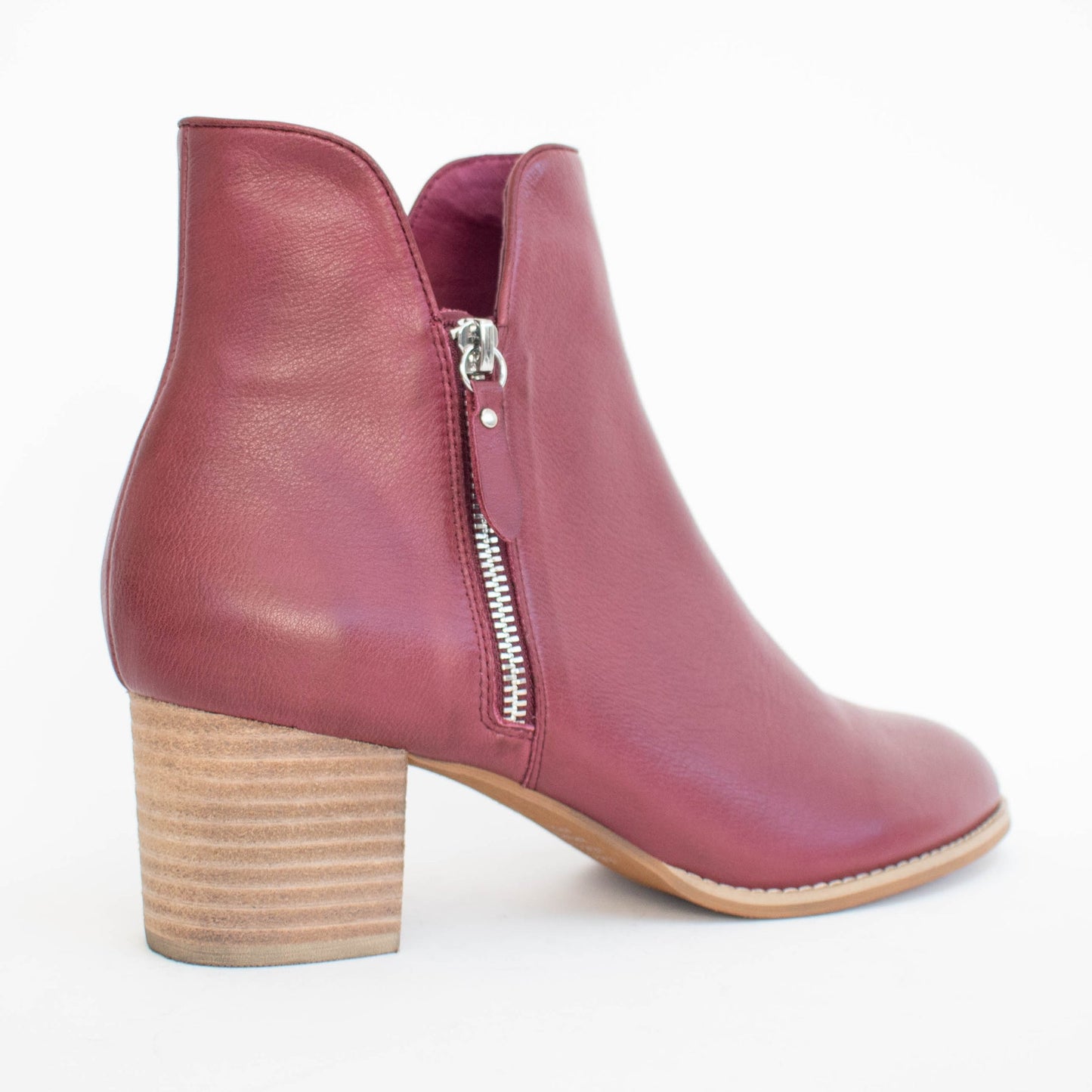 Shiannely - Burgundy Leather