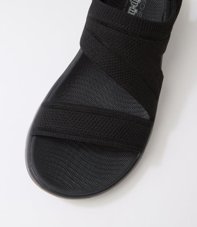 Skechers Go Walk Flex Sandal Glimmer Up - Black (view 4)