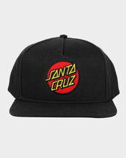 Santa Cruz Classic Dot Patch Snapback Black