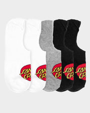 Santa Cruz Classic Dot Socks Black/White/Grey Marle