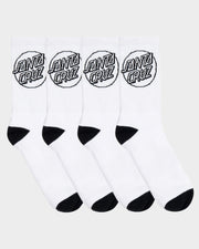 Opus Dot Crew Sock - White - Catani Clothing