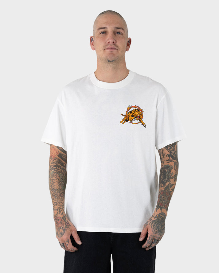 Santa Cruz Salba Tiger Redux Tee - Off White (view 7)