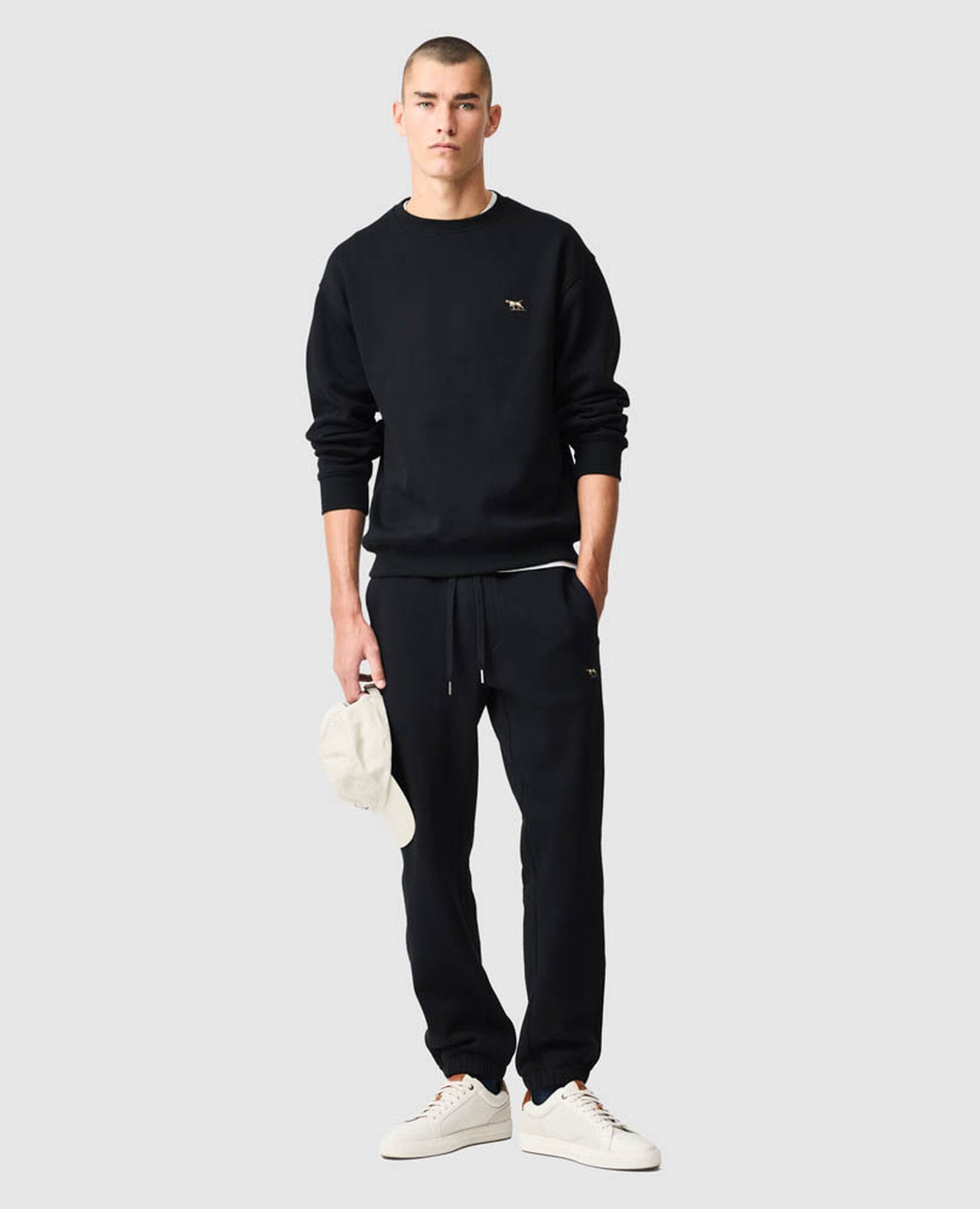 Otago Crew Neck Sweat - Noir