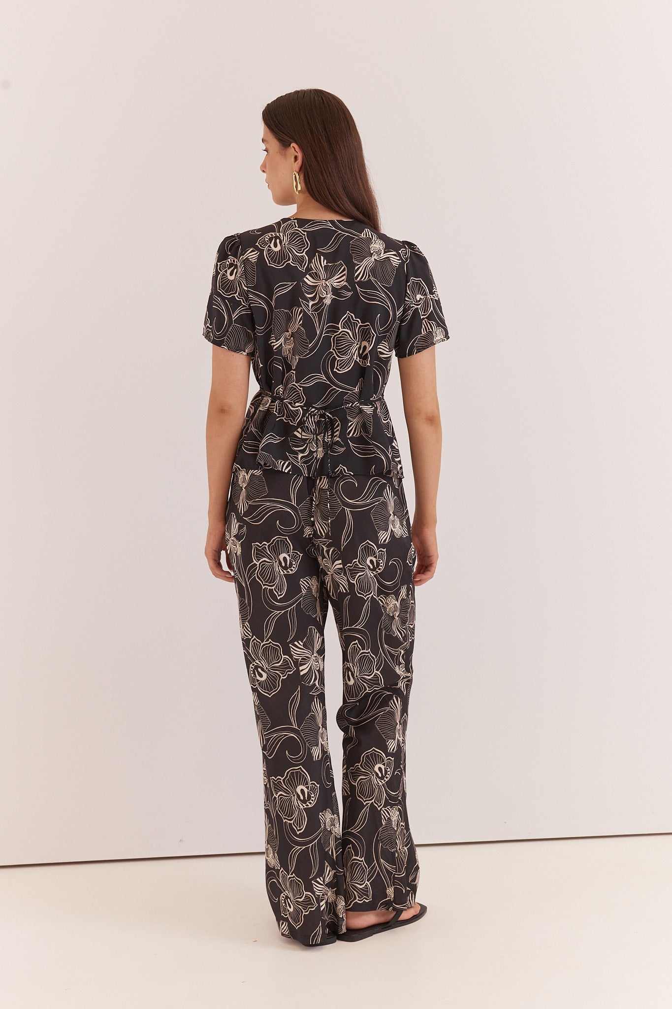Ferras Bias Cut Pant - Snap Dragon