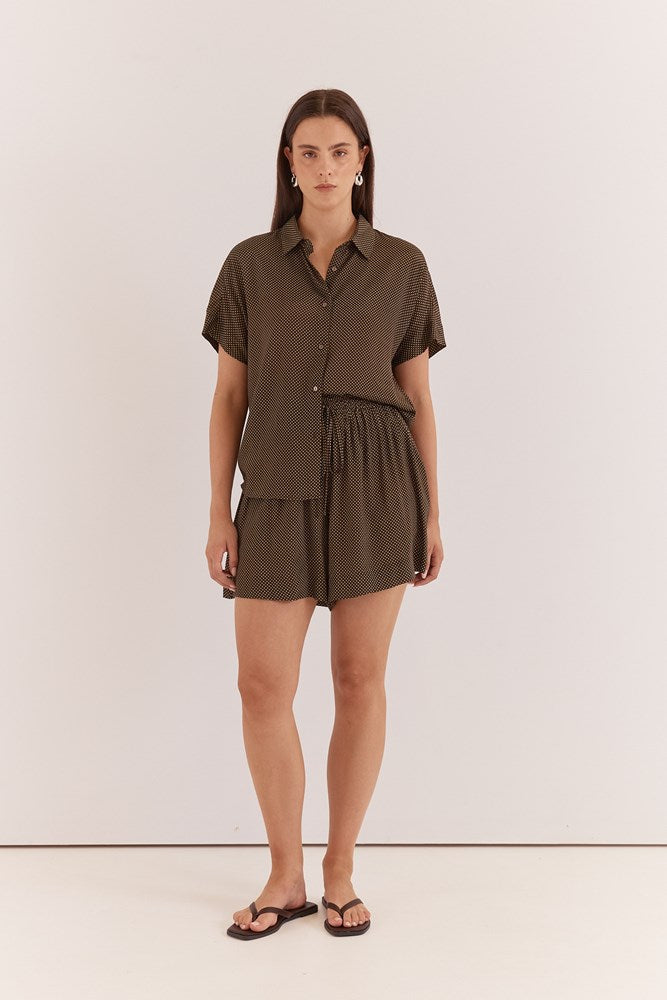 Lune Relaxed Short - Micro Dot