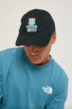American Needle Route 66 Ball Park cap in black - front