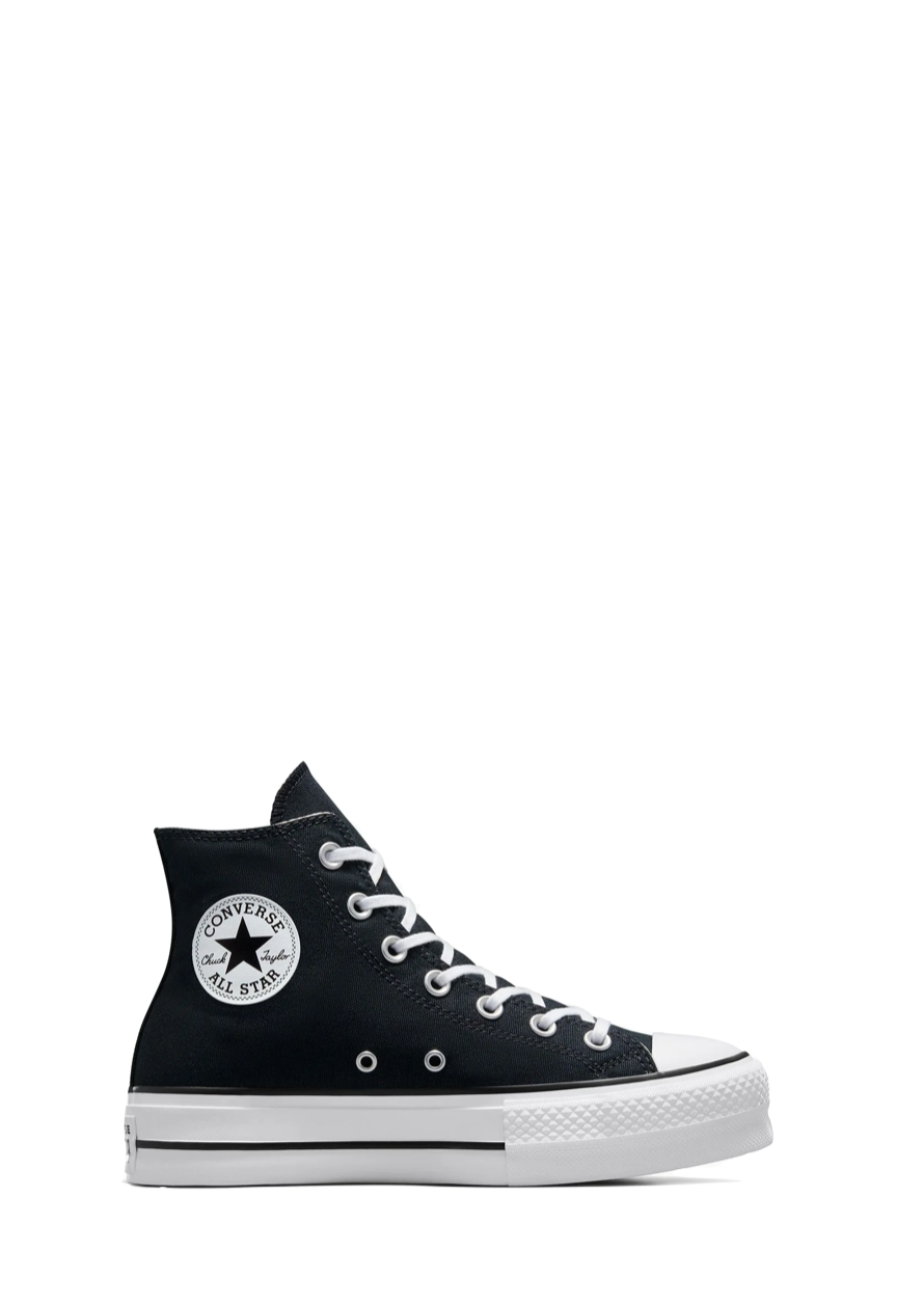 Chuck Taylor High Top Canvas Lift - Black - Catani Clothing
