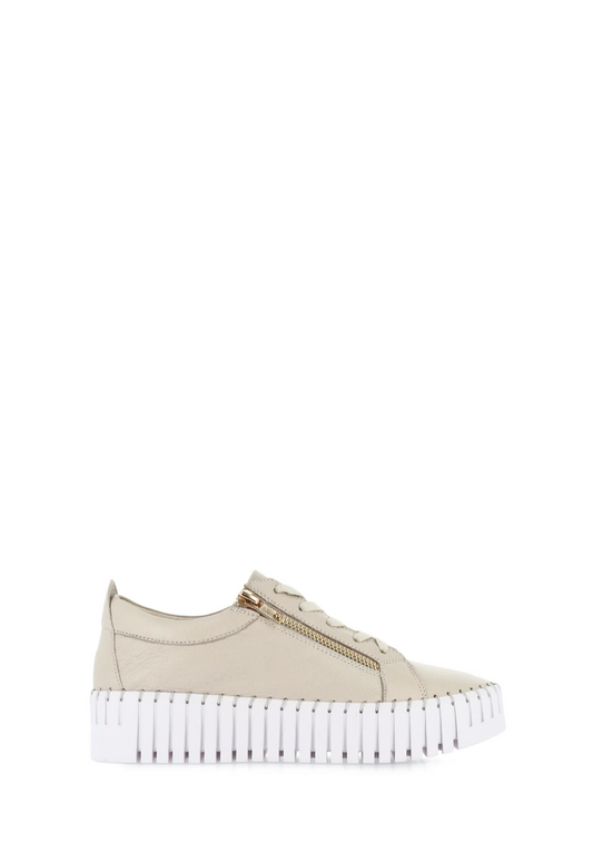 Bump Sneaker - Macadamia Leather