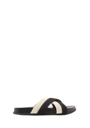 Syenna Slides - Black / Cream - Catani Clothing