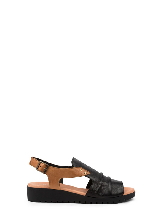 Madis Sandal - Black / Dark Tan