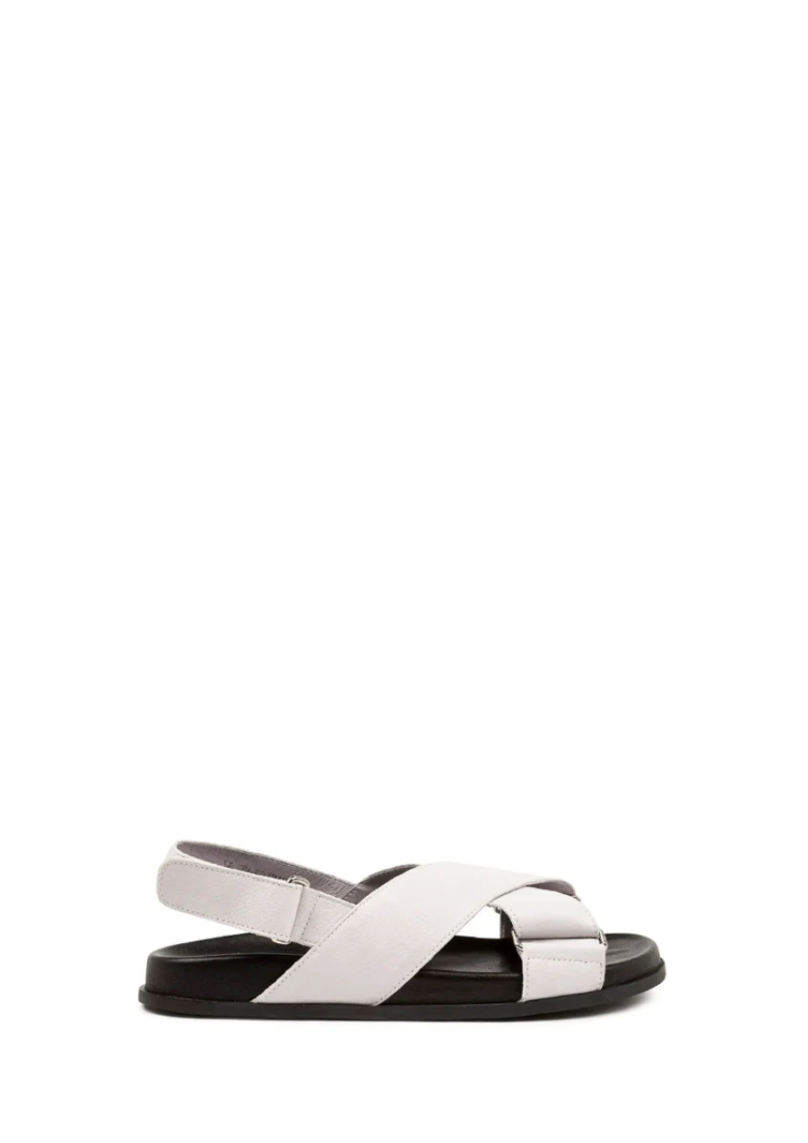 Haylow Sandal - White / Black - Catani Clothing