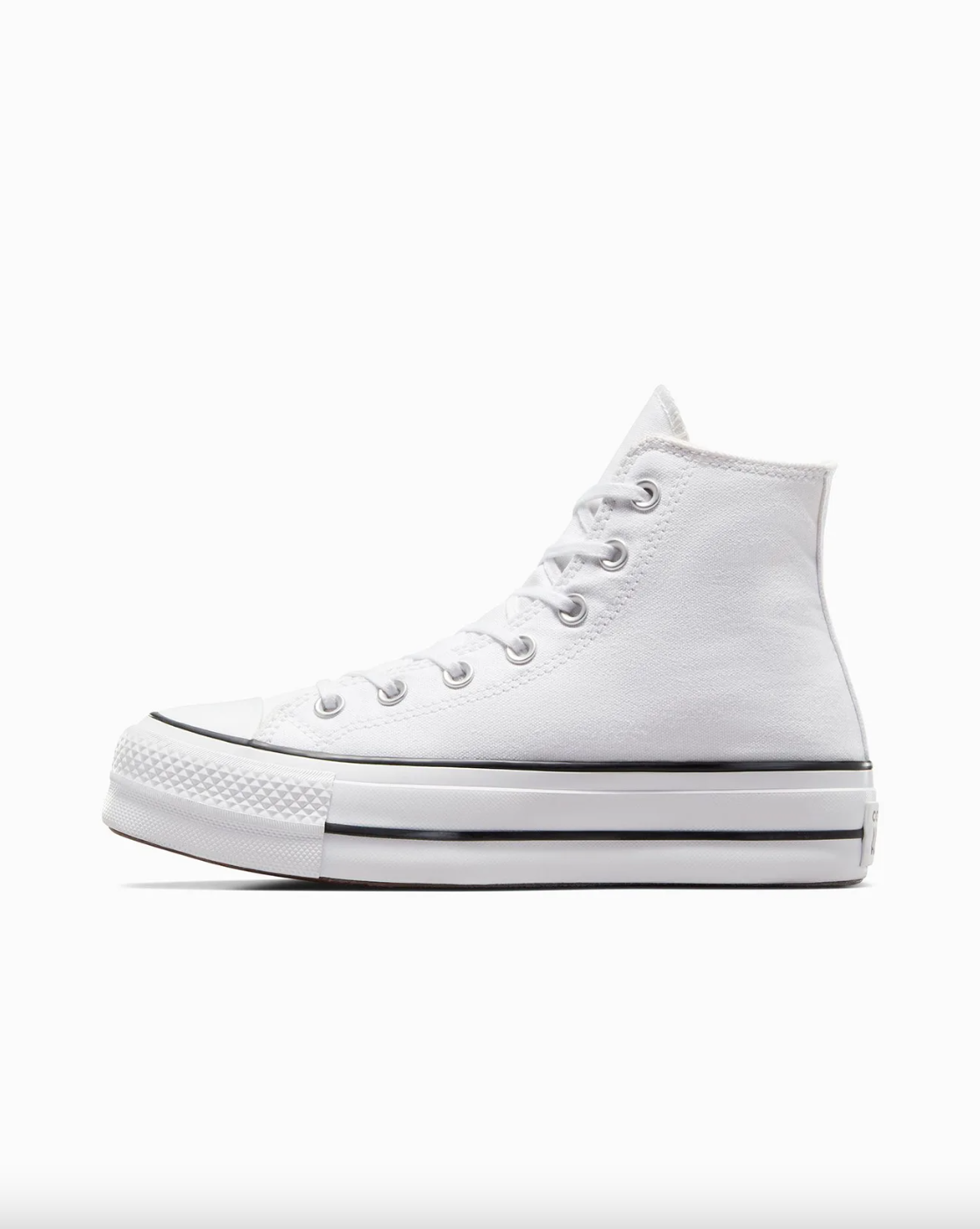 Converse Chuck Taylor High Top Canvas Lift - White (view 3)