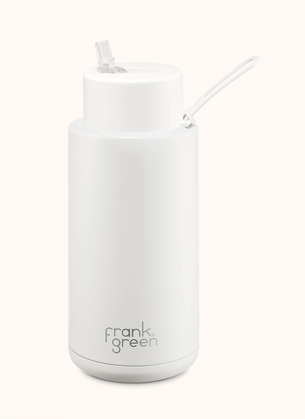 1L / 34oz - Ceramic Reusable Bottle with Straw Lid