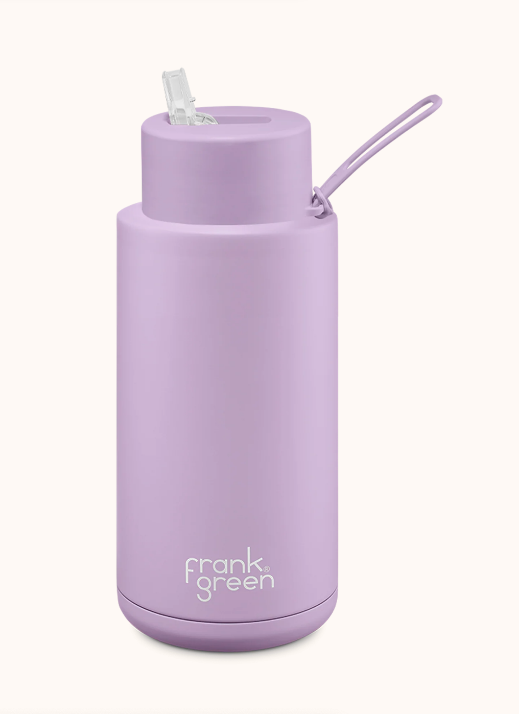 1L / 34oz - Ceramic Reusable Bottle with Straw Lid