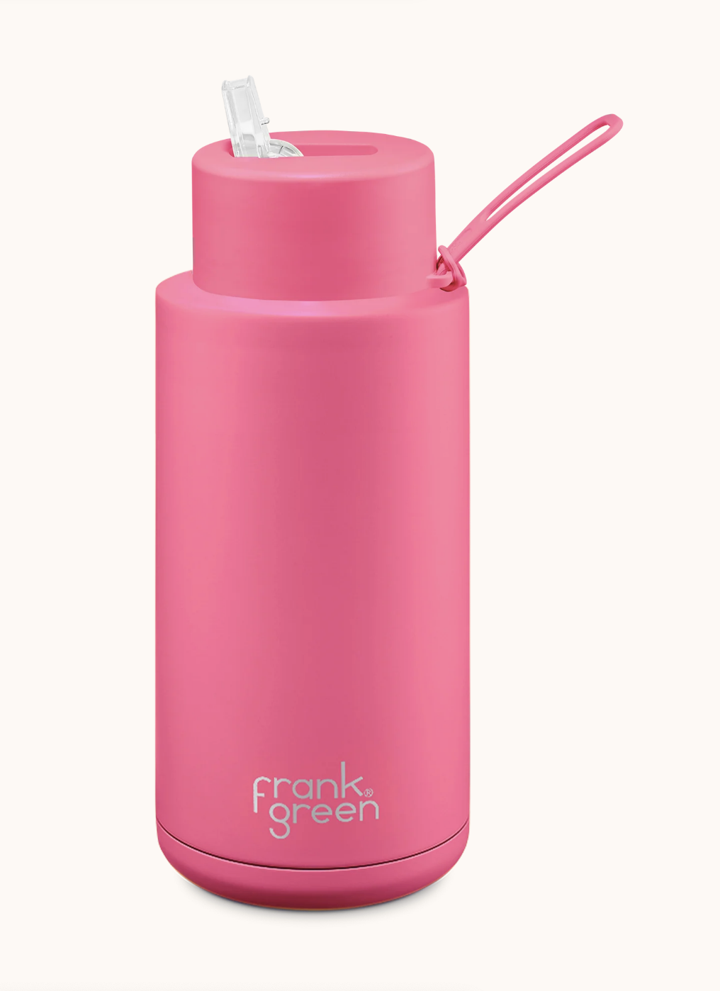 Frank Green 1L / 34oz - Ceramic Reusable Bottle with Flip Straw Lid (view 4)