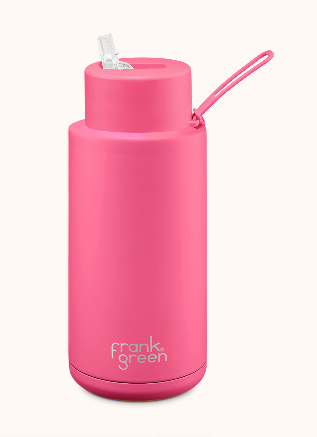 1L / 34oz - Ceramic Reusable Bottle with Straw Lid