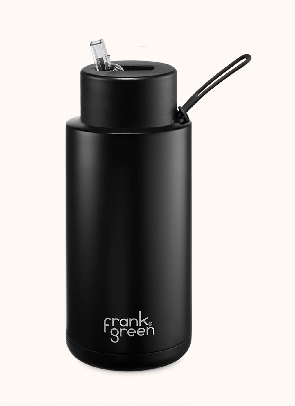 1L / 34oz - Ceramic Reusable Bottle with Straw Lid