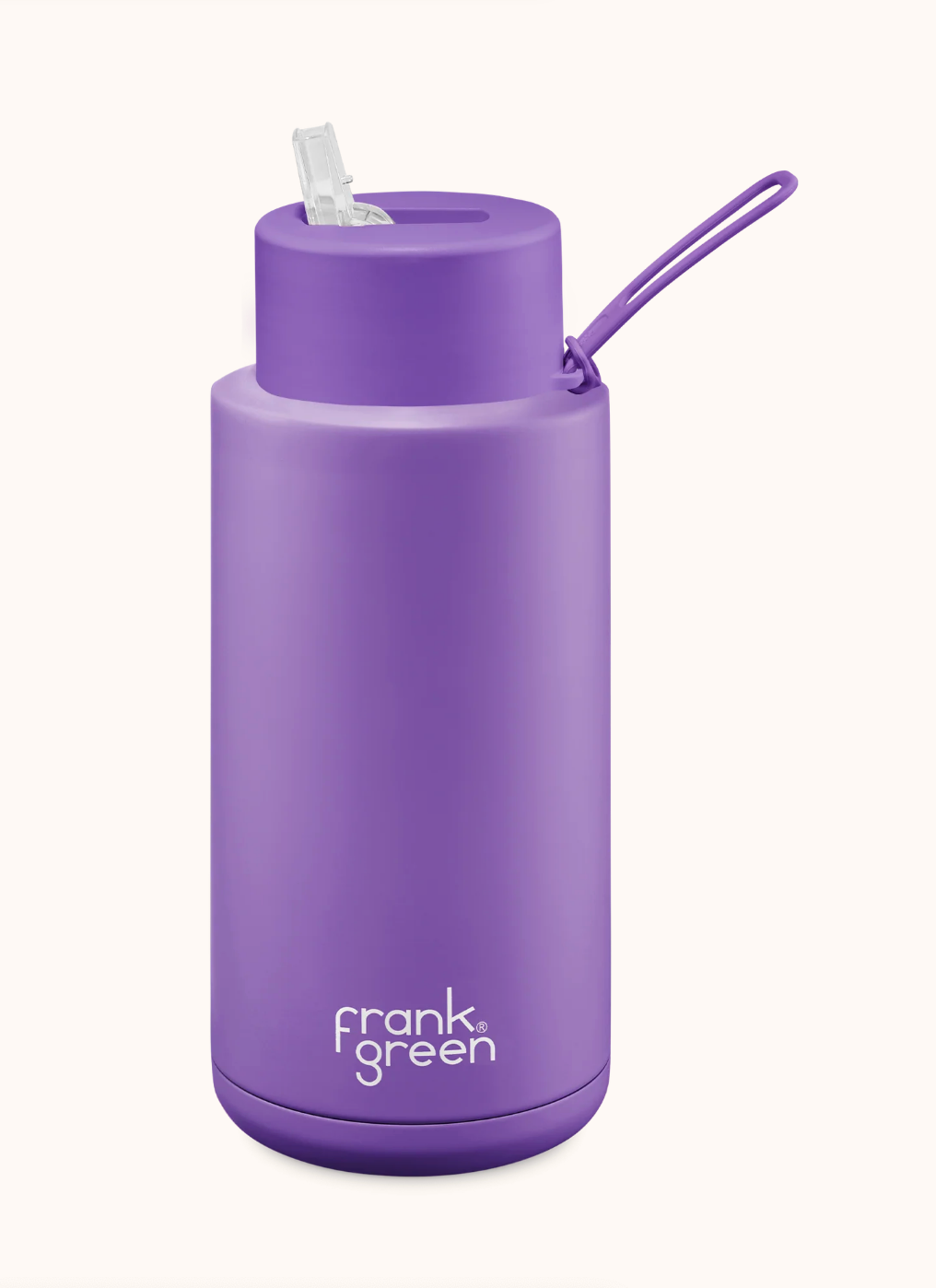 1L / 34oz - Ceramic Reusable Bottle with Straw Lid