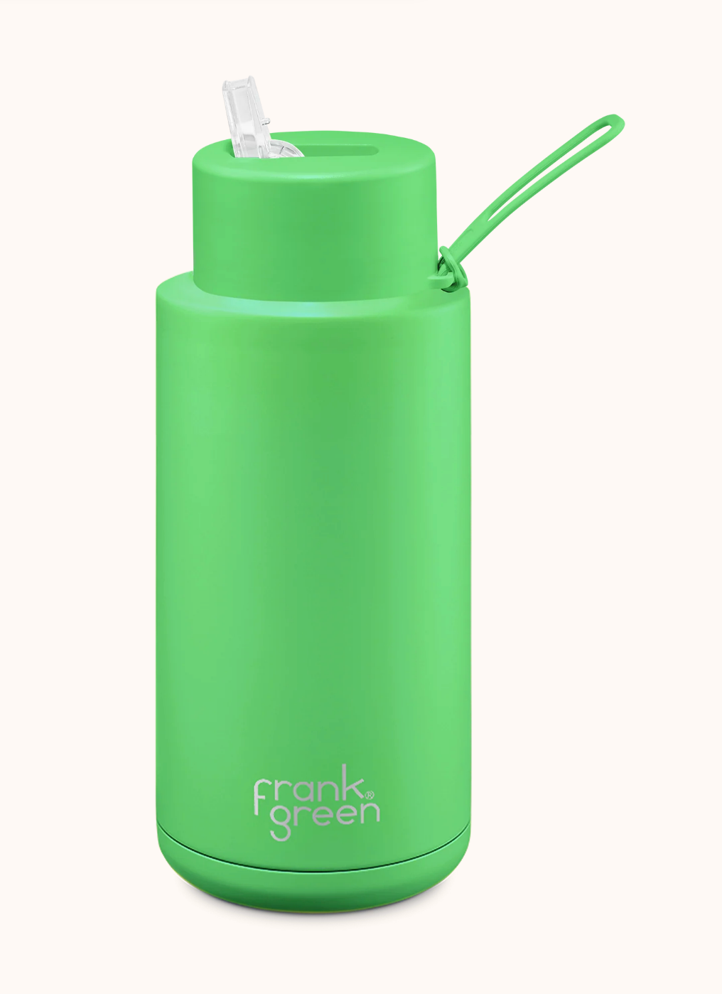 1L / 34oz - Ceramic Reusable Bottle with Straw Lid