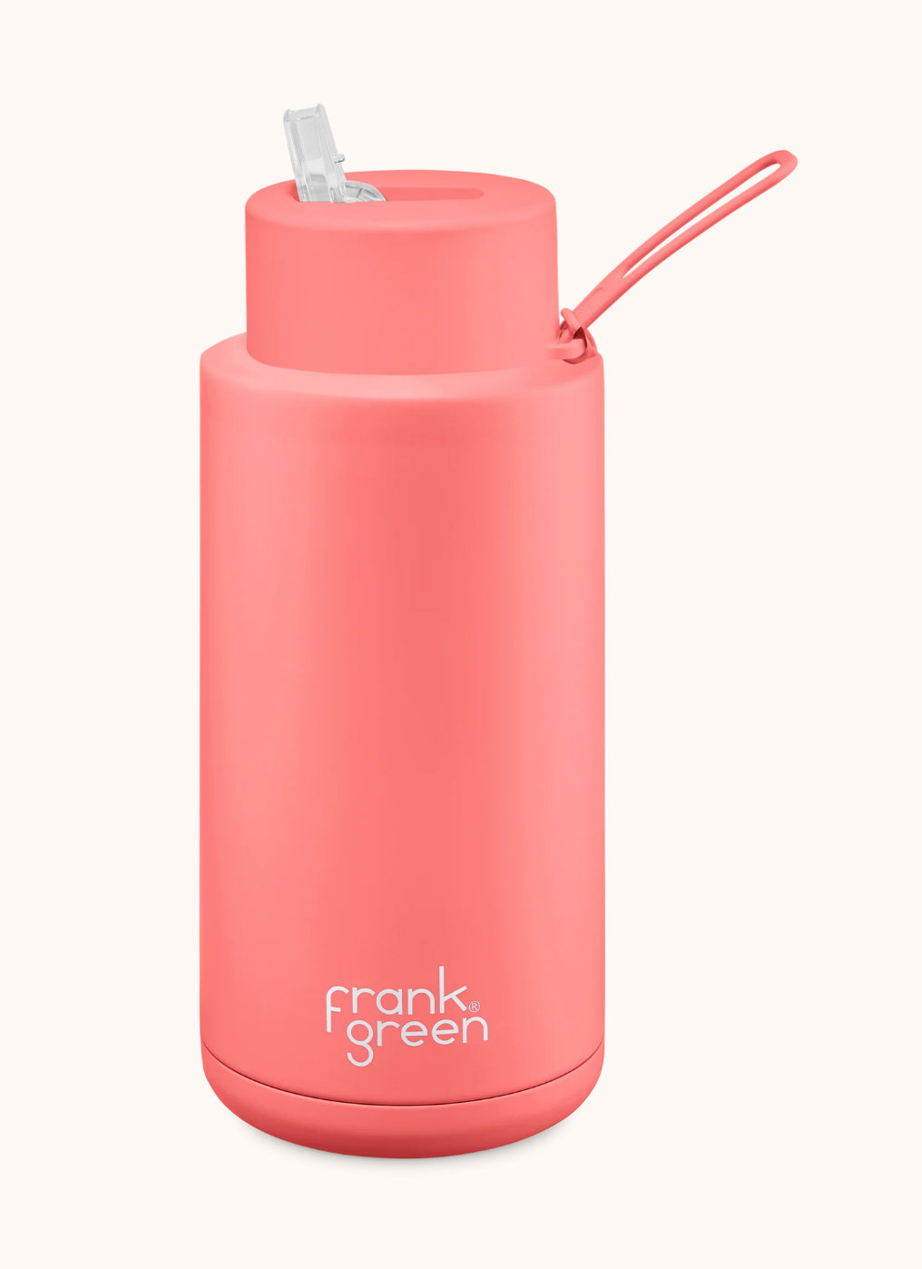 1L / 34oz - Ceramic Reusable Bottle with Straw Lid