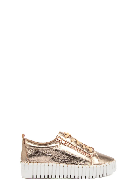 Bump Sneaker - Champagne Leather