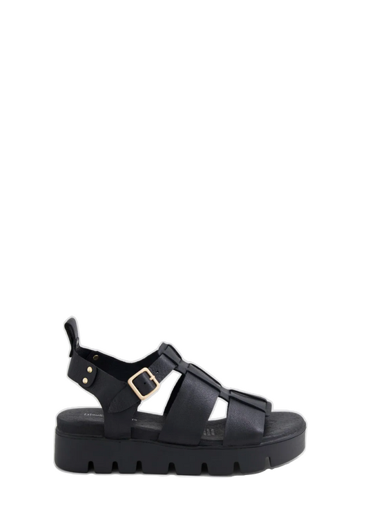 Bramleys Sandal - Black Leather