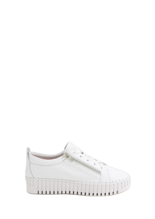 Bump Sneaker - White Leather
