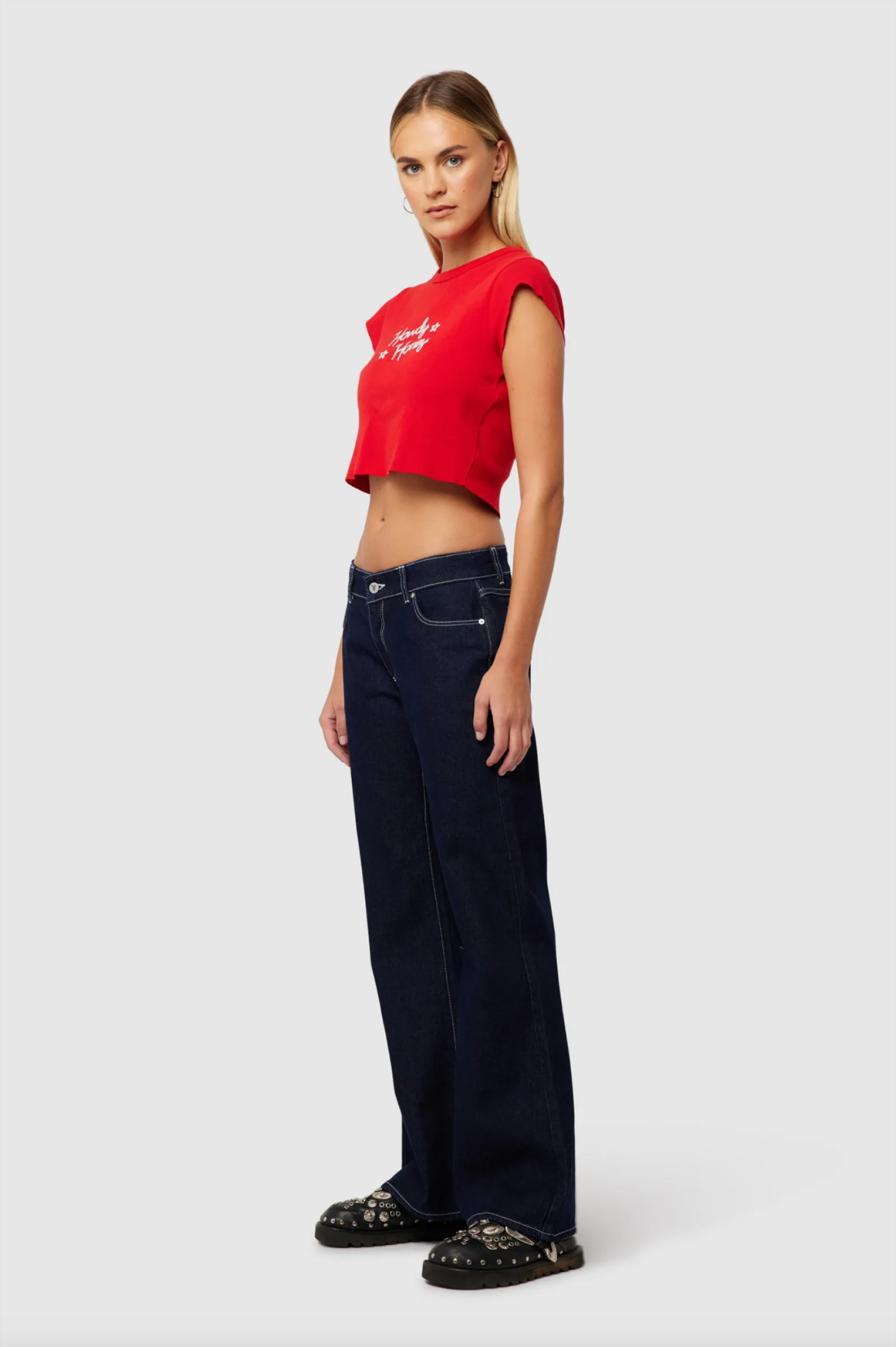 99 Low Baggy Flare - Nicky Rinse Denim