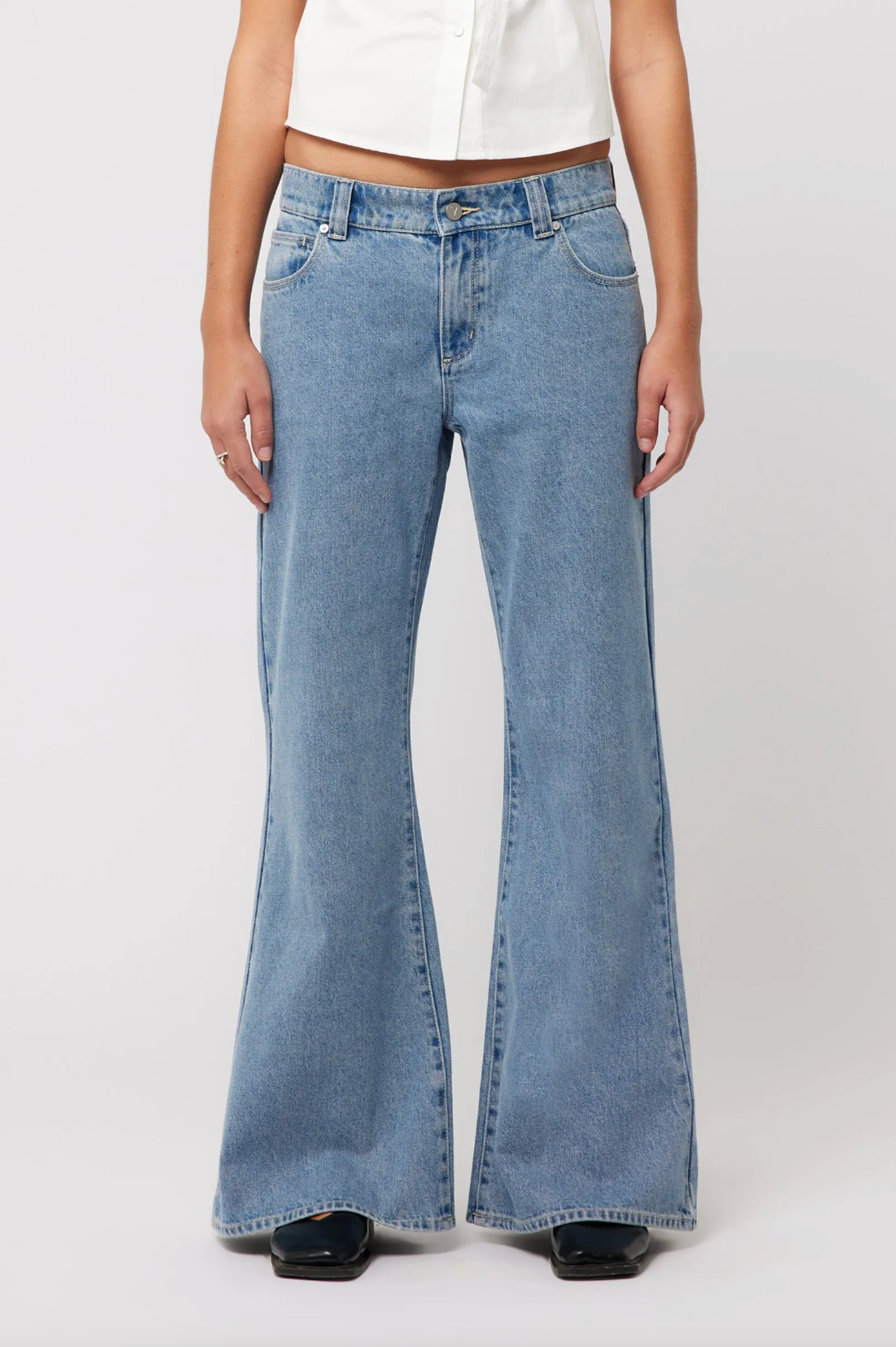 99 Baggy Flare - Paris Mid Blue