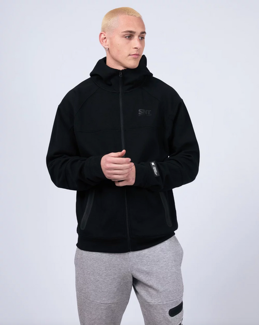 Tech Zip Hoodie - Black
