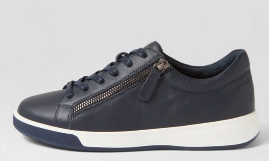 Aito XF Leather Sneaker - Navy / White Sole