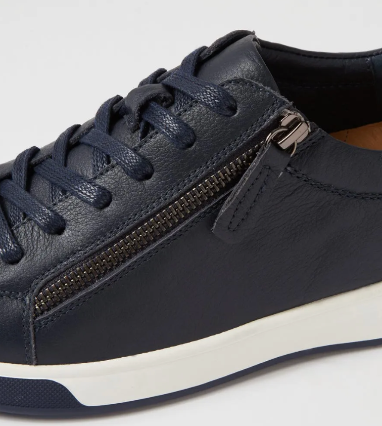 Aito XF Leather Sneaker - Navy / White Sole