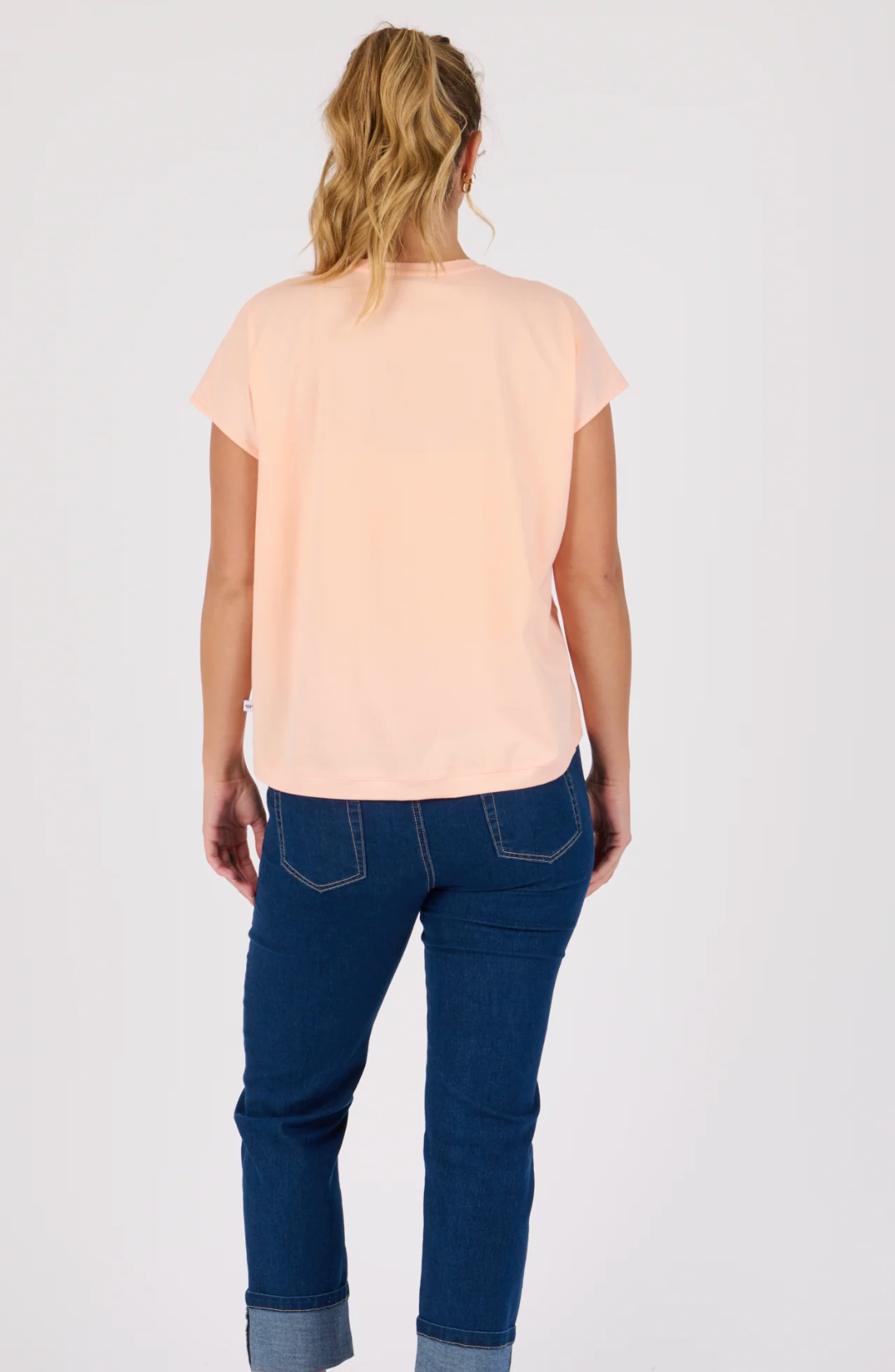 One Ten Willow Shell Tee Round Neck - Melon (view 4)