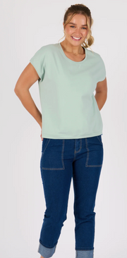 Shell Tee Round Neck - Sea Green - Catani Clothing