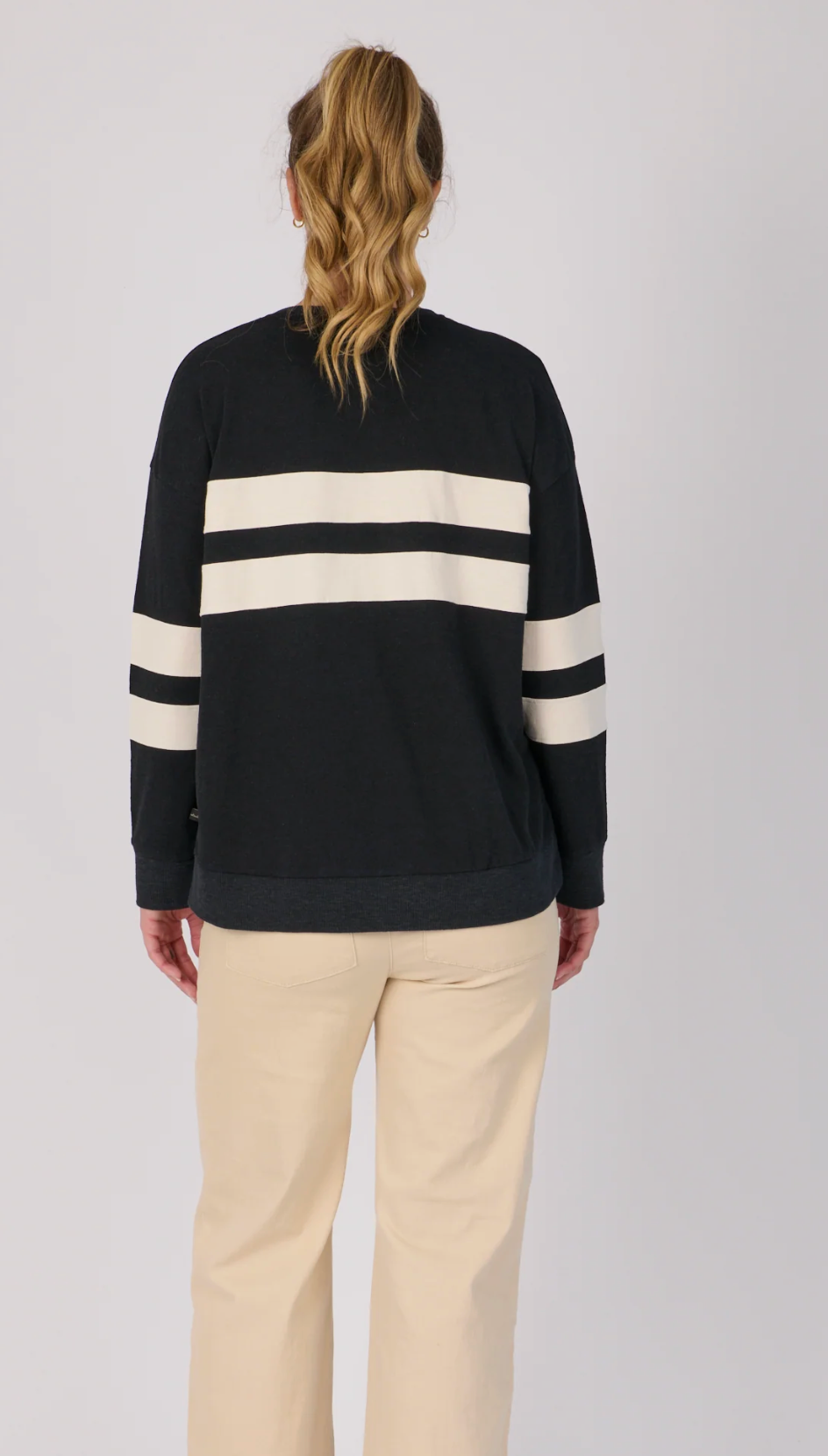 Panel Stripe Tee - Black Combo