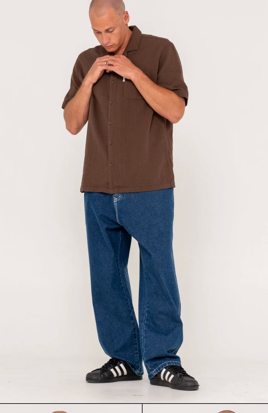 Canseco Vacation Short Sleeve Shirt - Pinecone - Catani Clothing