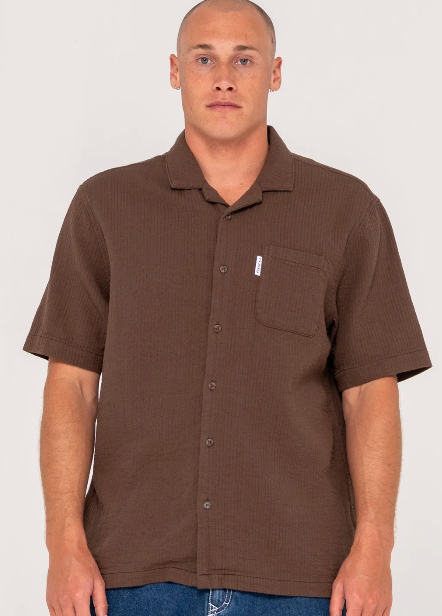 Canseco Vacation Short Sleeve Shirt - Pinecone