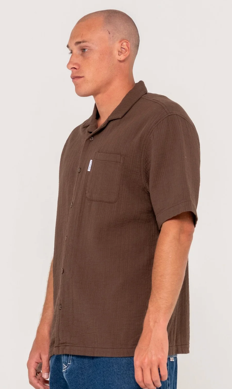 Canseco Vacation Short Sleeve Shirt - Pinecone