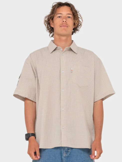 Stasha Pocket Short Sleeve Shirt - Light Khaki
