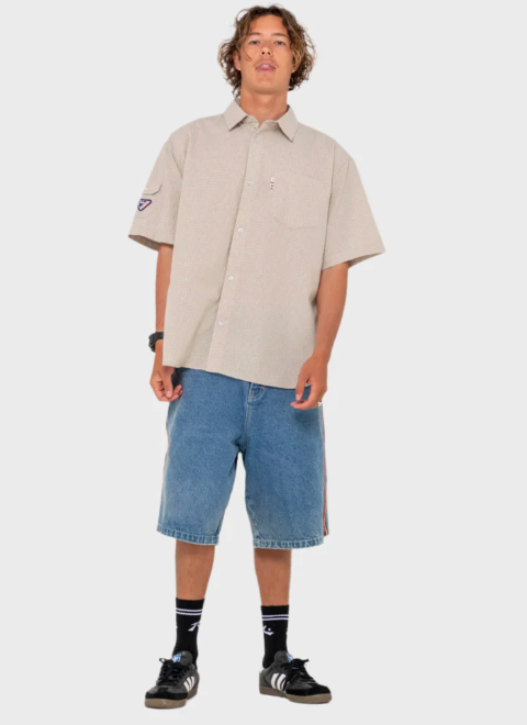 Stasha Pocket Short Sleeve Shirt - Light Khaki