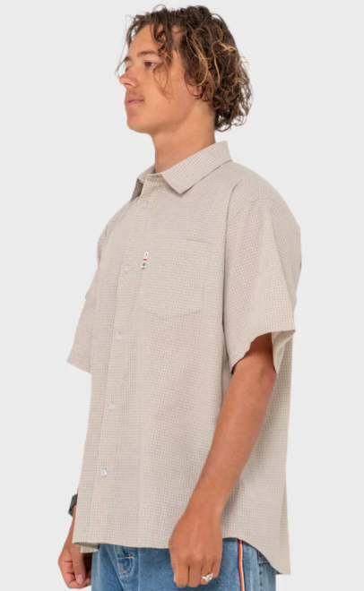 Stasha Pocket Short Sleeve Shirt - Light Khaki
