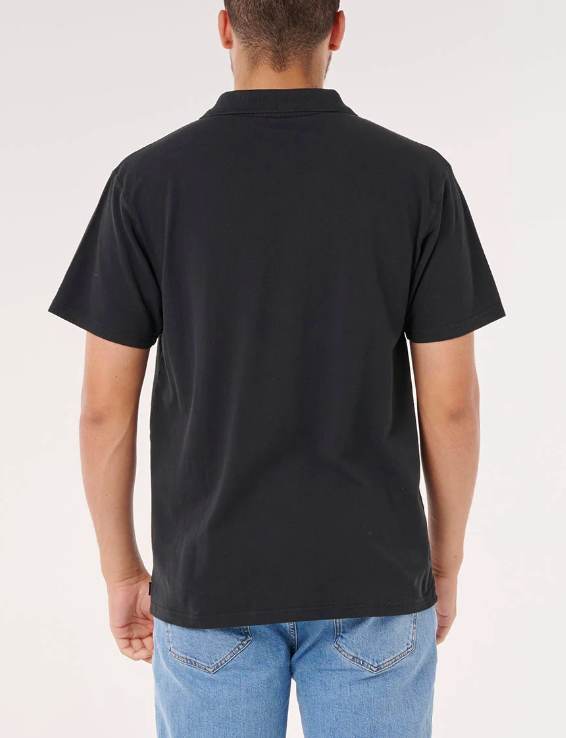 Rip Curl Wettie Polo - Black (view 3)